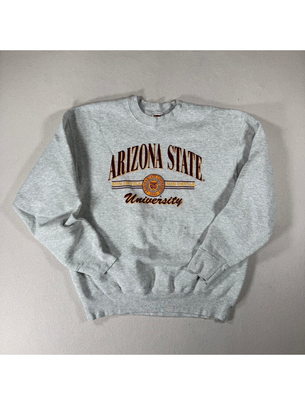 Vintage Arizona State College Spell out Crewneck Sweatshirt Sz XL